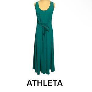 Authentic Athleta gorgeous green summer designer dress sz M